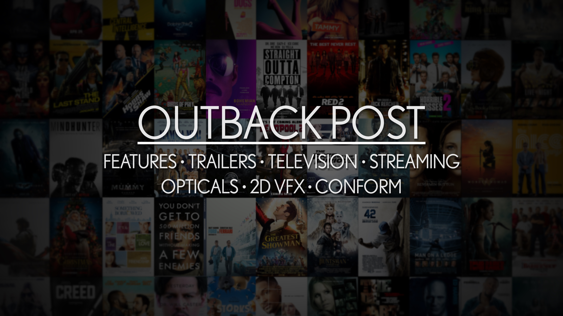 Outback Post - Theatrical Features and Trailers, VFX, Conform- Assorted Movie Posters